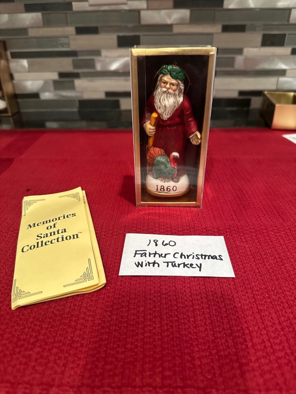 Vintage Memories of Santa 1860 Father Christmas Turkey Ornament Boxed